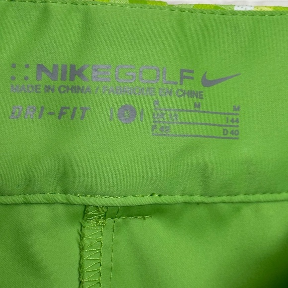Nike Women's Nike Dry-Fit Plaid Neon Green Golf Skort Size 8 - Picture 3 of 14